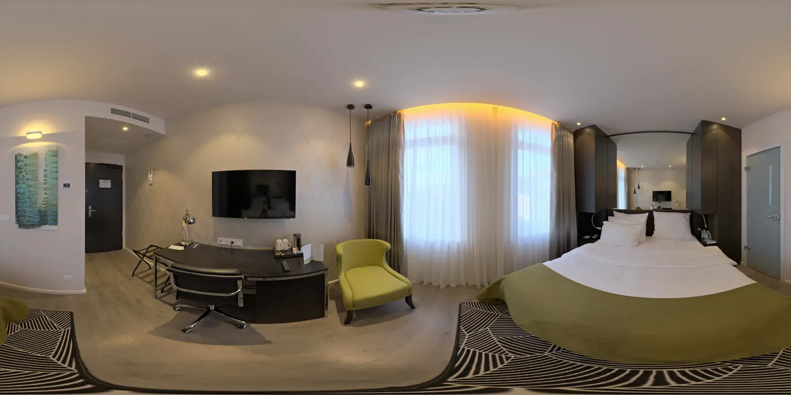 Panorama di una camera d’albergo (esempio)